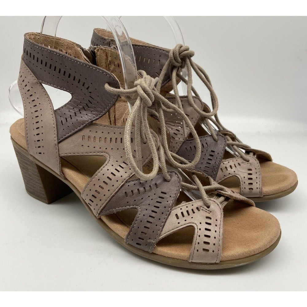 Earth Women's Sandals in Brown and Tan